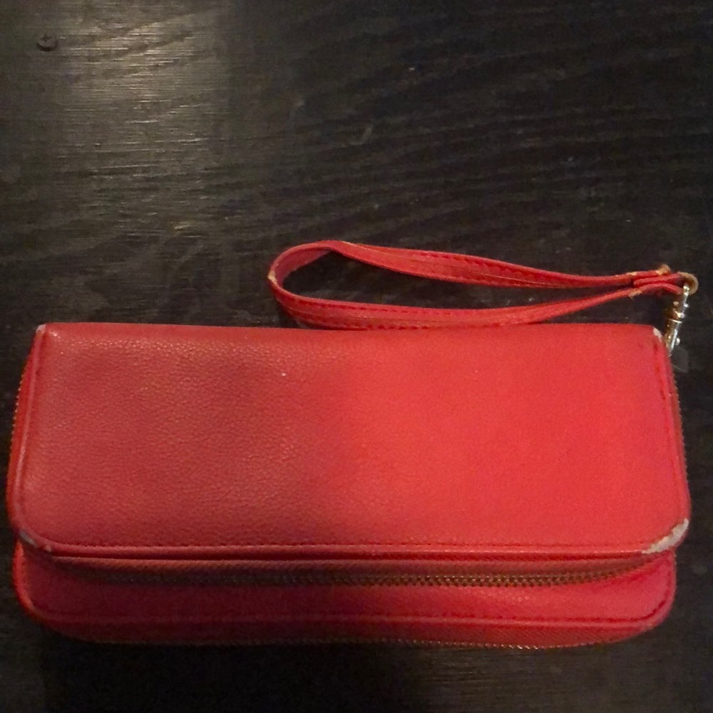 Rainbow Red Wallet/Clutch/Handbag